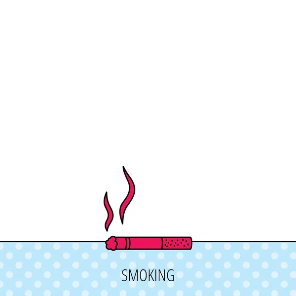 Se permite fumar icono. Sí signo de humo . — Archivo Imágenes Vectoriales