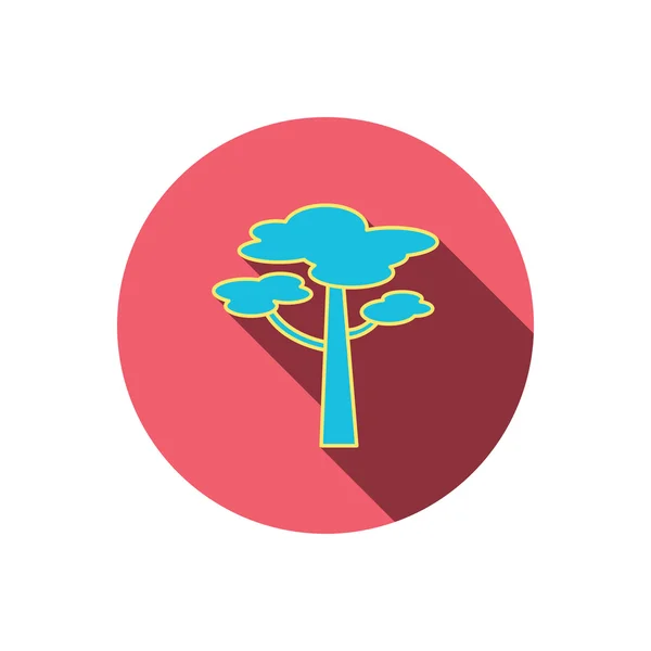Icono del árbol de pino. Bosque madera signo . — Vector de stock
