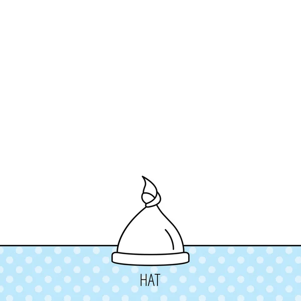 Baby hat icon. Newborn cap sign. — Stock Vector