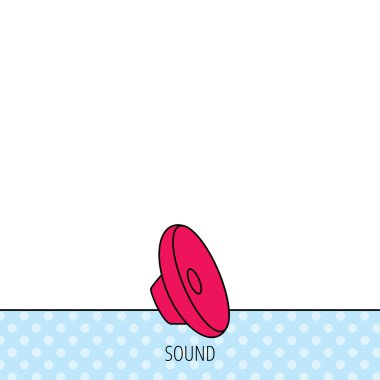 Ses simgesi. Ses hoparlör işareti.