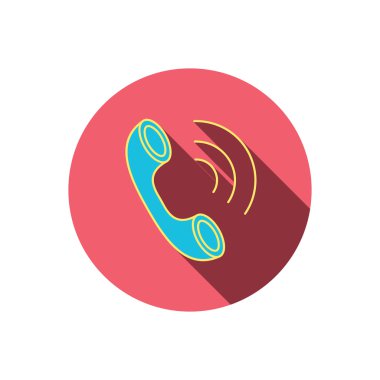 Telefon simgesi. Çağrı işareti.