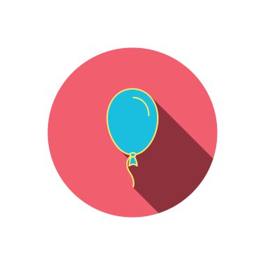 Balon simgesi. Parti dekorasyon işareti.