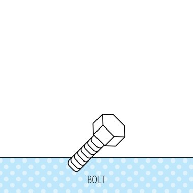 Vida simgesi. Cıvata işareti.