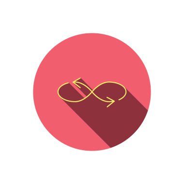 Shuffle simgesi. Karışık ok işareti.