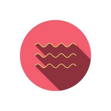 Dalgalar simgesi. Deniz akan işareti.