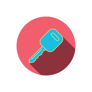 Araba anahtar simgesi. Transportat kilit işareti.