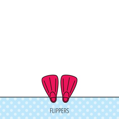 Yüzme palet simgesi. Dalış işareti.