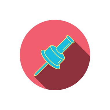 Raptiye simgesini. PIN aracı işareti.