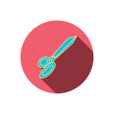 Terzi makas simgesi. Kuaförlük işareti.