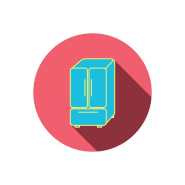 Amerikan buzdolabı simgesi. Buzdolabı işareti.