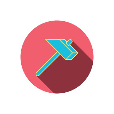 Çekiç simgesi. Onarım veya düzeltme işareti.