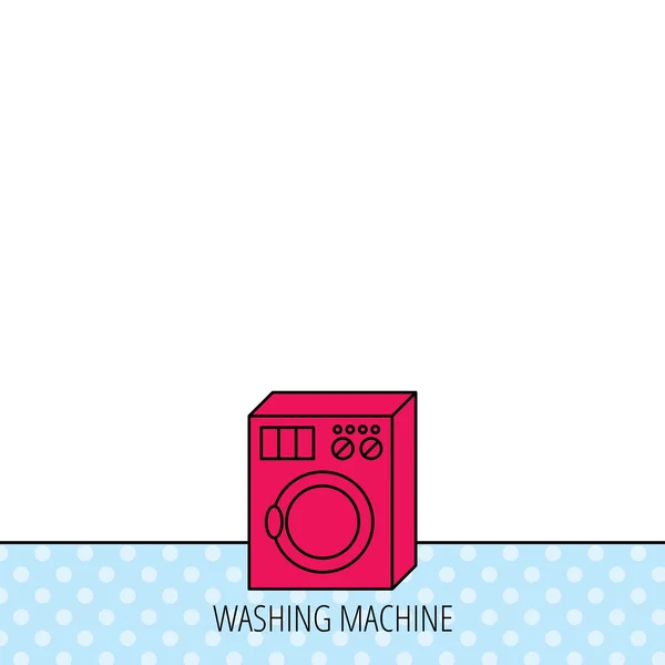 Ícone da máquina de lavar. Sinal de lavagem . — Vetor de Stock