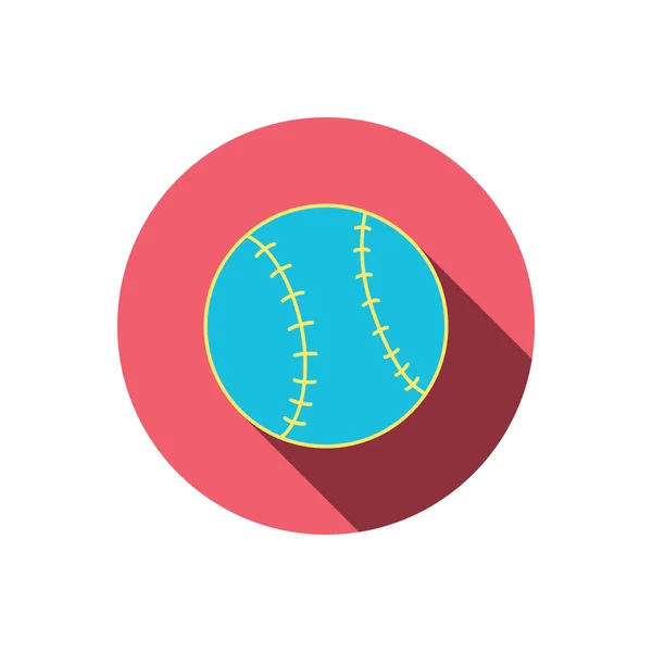 Icono de béisbol. Señal de pelota deportiva . — Vector de stock