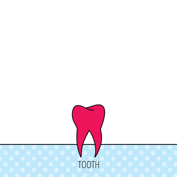 Ícone dos dentes. Sinal de estomatologia dentária . —  Vetores de Stock