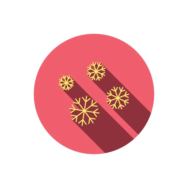 Schneeflocken-Symbol. Schneeschild. Klimaanlage. — Stockvektor