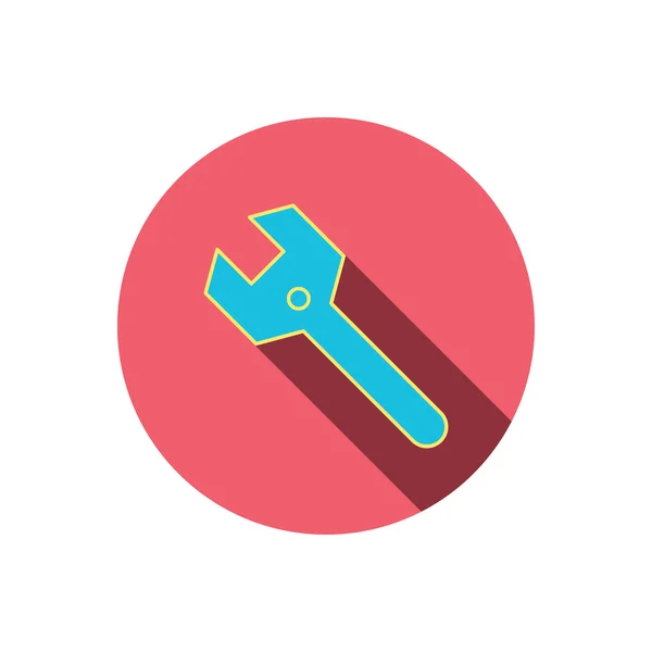 Ikona klíče klíč. Opravit nástroj znamení. — Stockový vektor