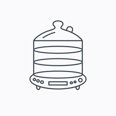 Vapur simgesi. Mutfak elektrikli araç işareti.