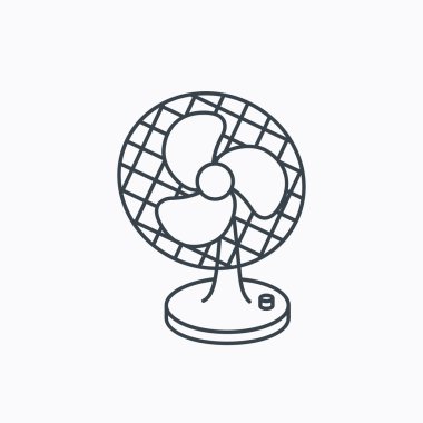 Vantilatör simgesi. Fan veya pervane işareti.