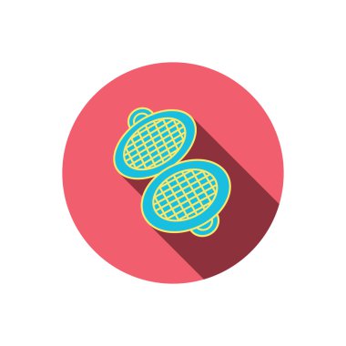 Tost makinesi simgesi. Mutfak pişirme aracı işareti.