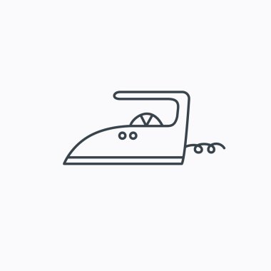 Demir simgesi. Ev işi işareti Ütü.