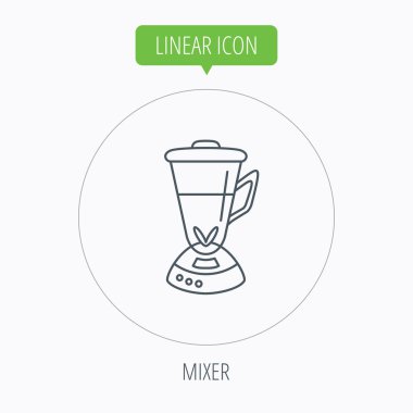 Mikser simgesi. Blender işareti.