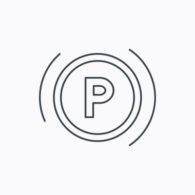 Park simgesi. Pano işareti.