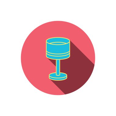 Masa lambası simgesi. Resepsiyon ışık işareti.