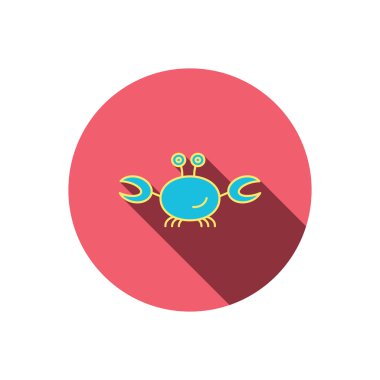 Yengeç simgesi. Kanser kabuklu deniz ürünleri işareti.