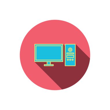 Bilgisayar Pc kutsal kişilerin resmi. Geniş ekran görüntü işareti.