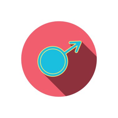 Erkek simgesi. Beyler cinsellik işareti.