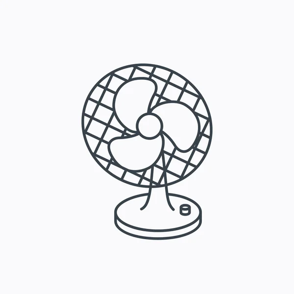 Ícone do ventilador. Sinal do ventilador ou da hélice . —  Vetores de Stock