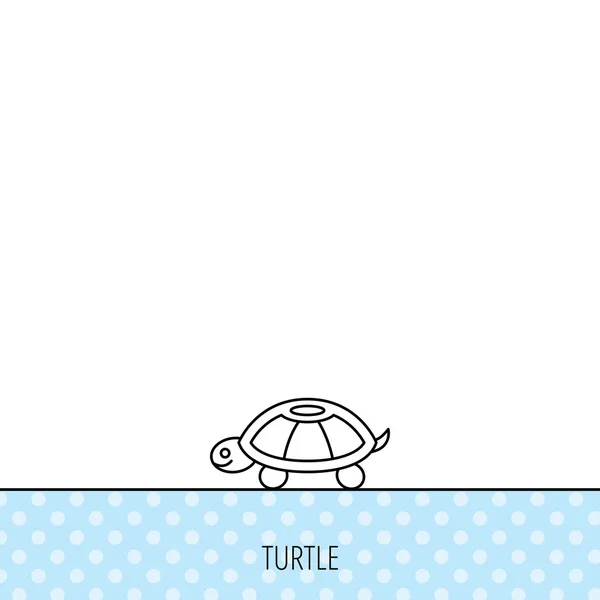 Turtle ikon. Tortoise tecken. — Stock vektor