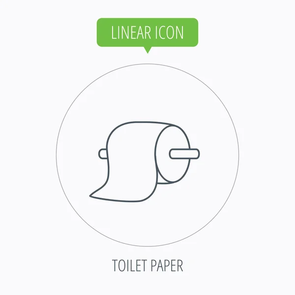 Klopapier-Ikone. wc Hygienezeichen. — Stockvektor