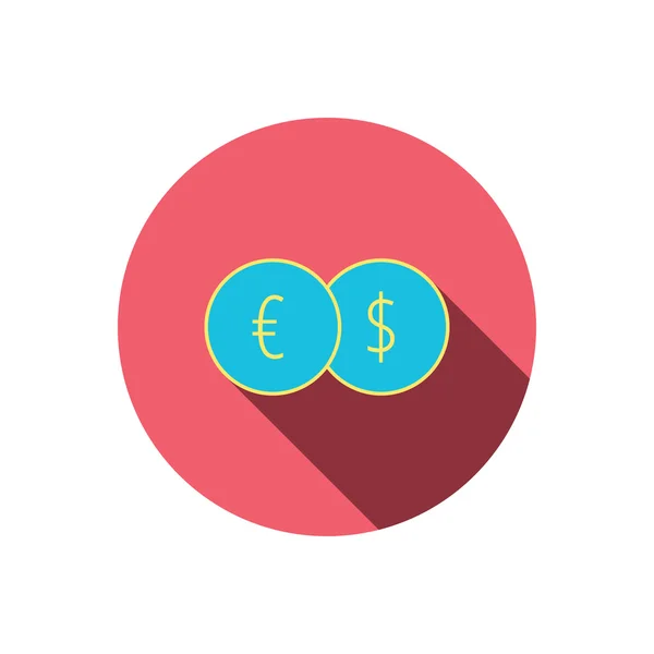 Valuta utbyte ikon. Bank överföring tecken. — Stock vektor