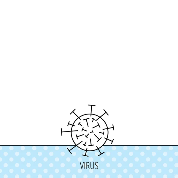 Virus-ikonen. Molekylär cell tecken. — Stock vektor