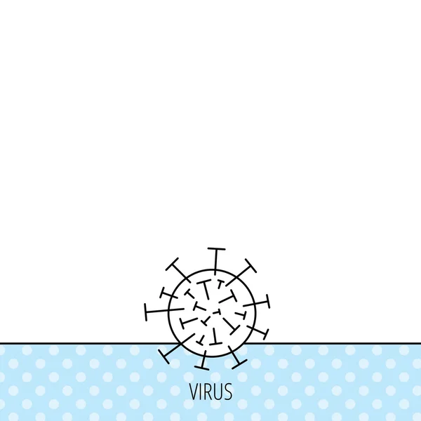 Ícone de vírus. Sinal de célula molecular . — Vetor de Stock