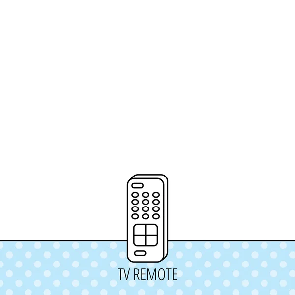 Dálkové ovládání ikona. Značka TV kanály. — Stockový vektor