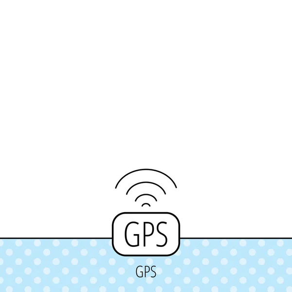 Icono de navegación GPS. Señal de posicionamiento del mapa . — Vector de stock