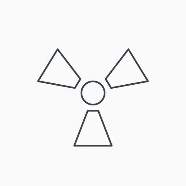 Icono de radiación. Signo de radiología . — Vector de stock
