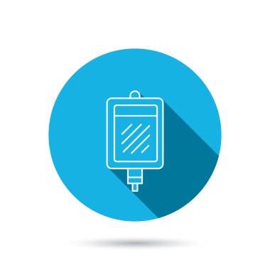 Kan bağışı simgesi. Tıp damla sayacı işareti.