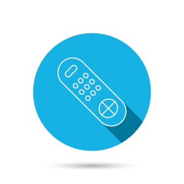 Uzaktan kumanda simgesi. TV kanalları işareti.