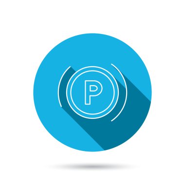 Park simgesi. Pano işareti.