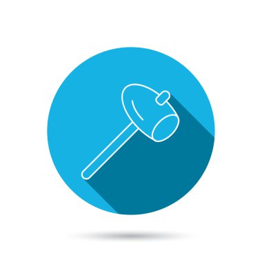 Çekiç simgesi. Onarım veya düzeltme işareti.