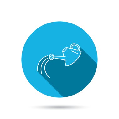 Sulama tenekesi simgesini. Bahçıvan ekipman işareti.