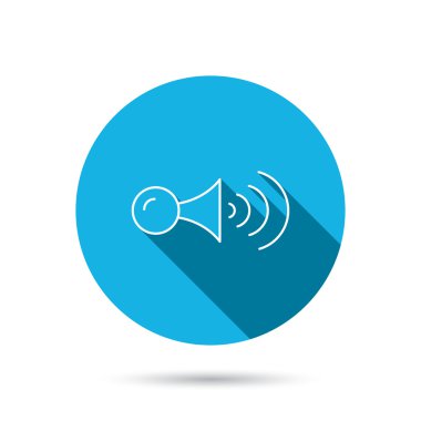 Klakson sinyal simgesi. Araba boynuz işareti.