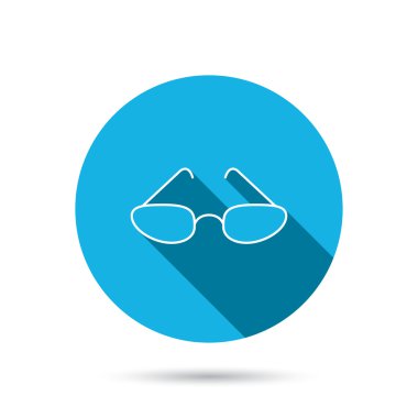 Gözlük simgesi. Aksesuar işareti okuma.