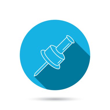 Raptiye simgesini. PIN aracı işareti.