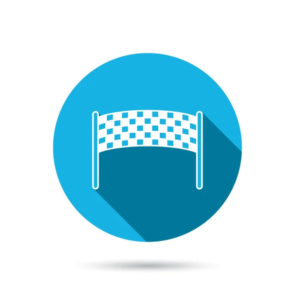 Afwerking checkpoint pictogram. Marathon banner teken. — Stockvector