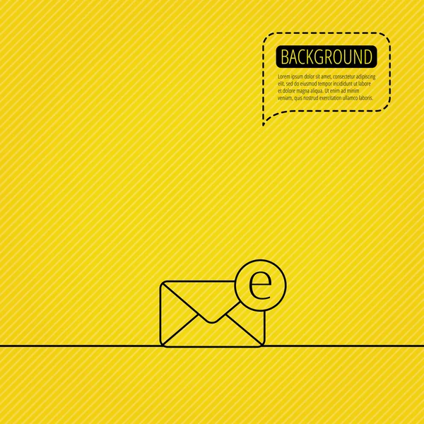 Envolvente icono de correo. Señal de correo electrónico . — Vector de stock