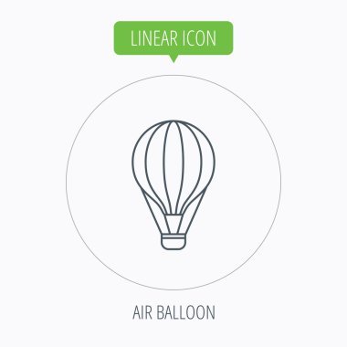 Hava Balon simgesi. Taşıma işareti sinek.